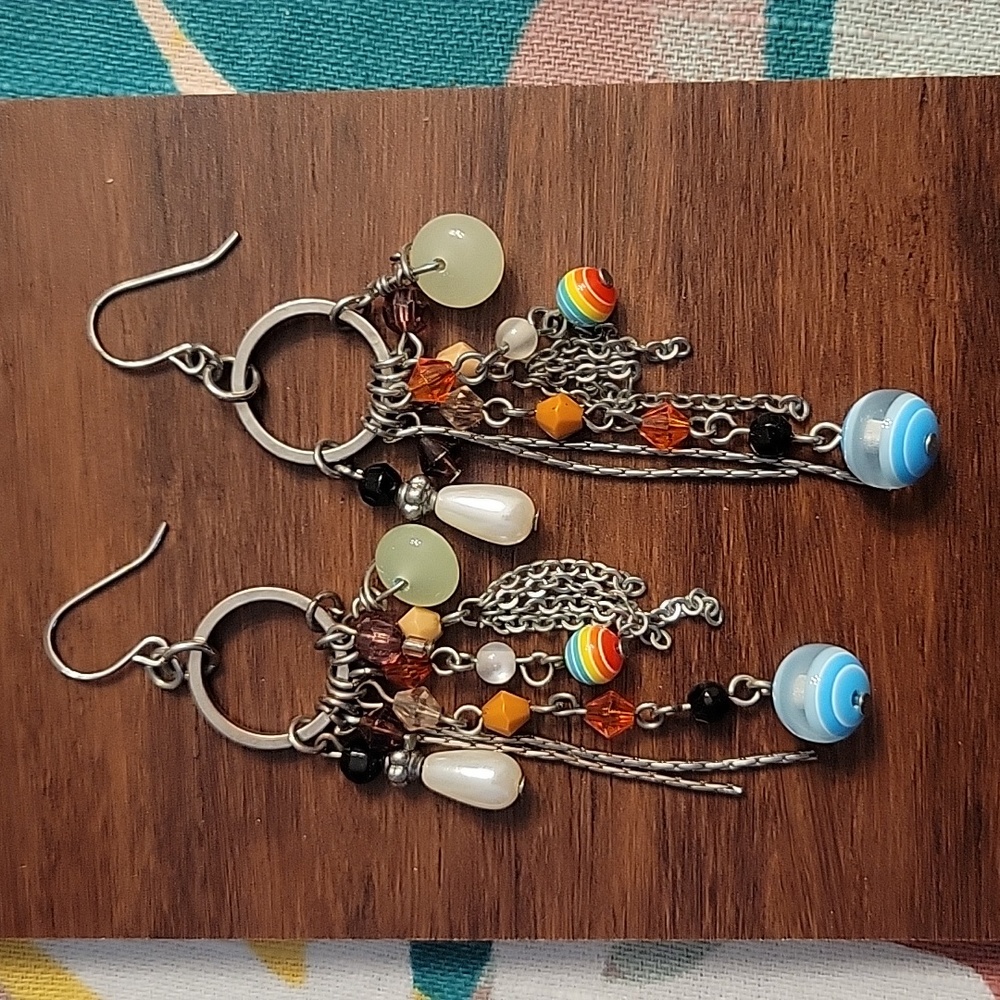 Beaded fashion earrings